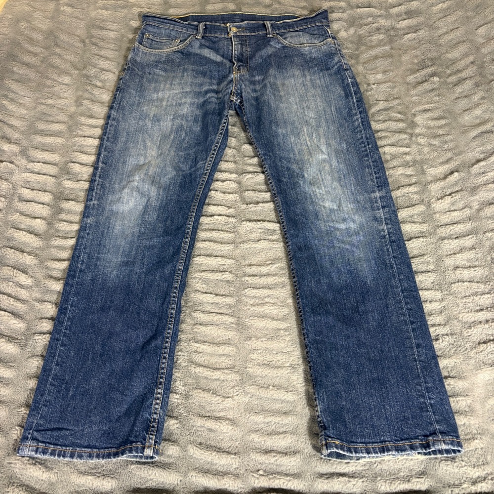 Levis 559 Relaxed Straight Leg Mens Blue Jeans 34x30 Medium Wash AQ768